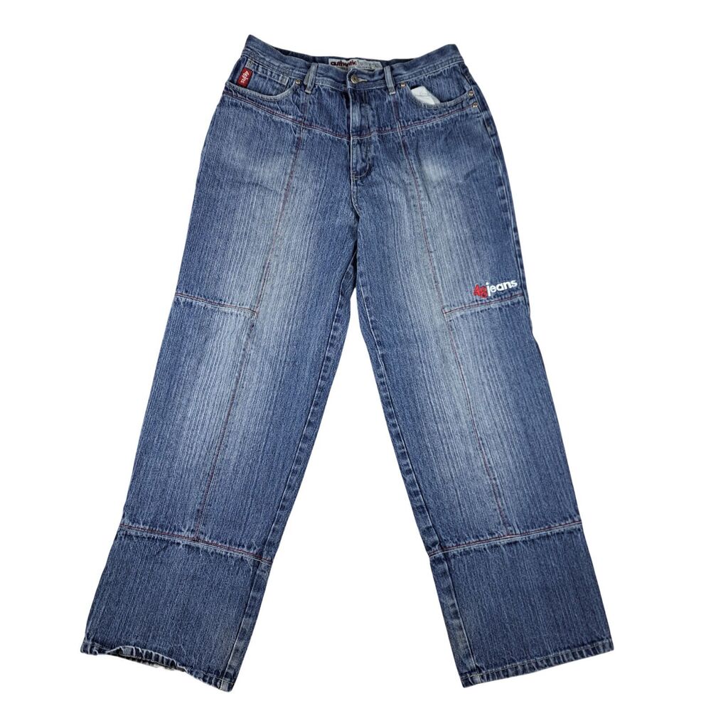 Vintage 48 Jeans Mens 36 Baggy Skater Y2K Wide Leg Blue